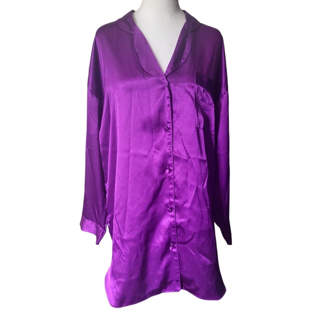 Victoria's Secret Sleep Shirt Purple sz L